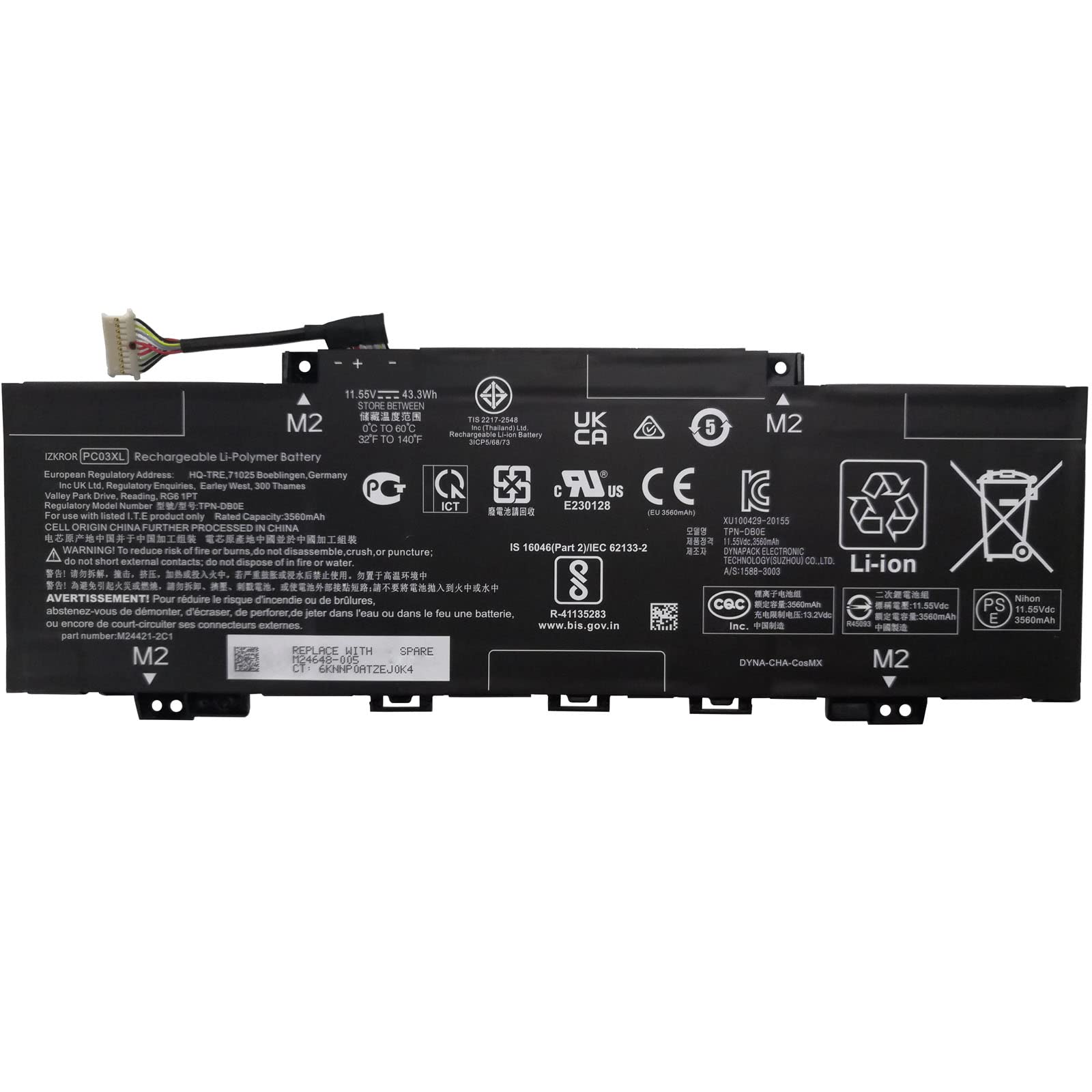 pin laptop HP ProBook 430 G0, G1, G2 – RA04 (4 cell)