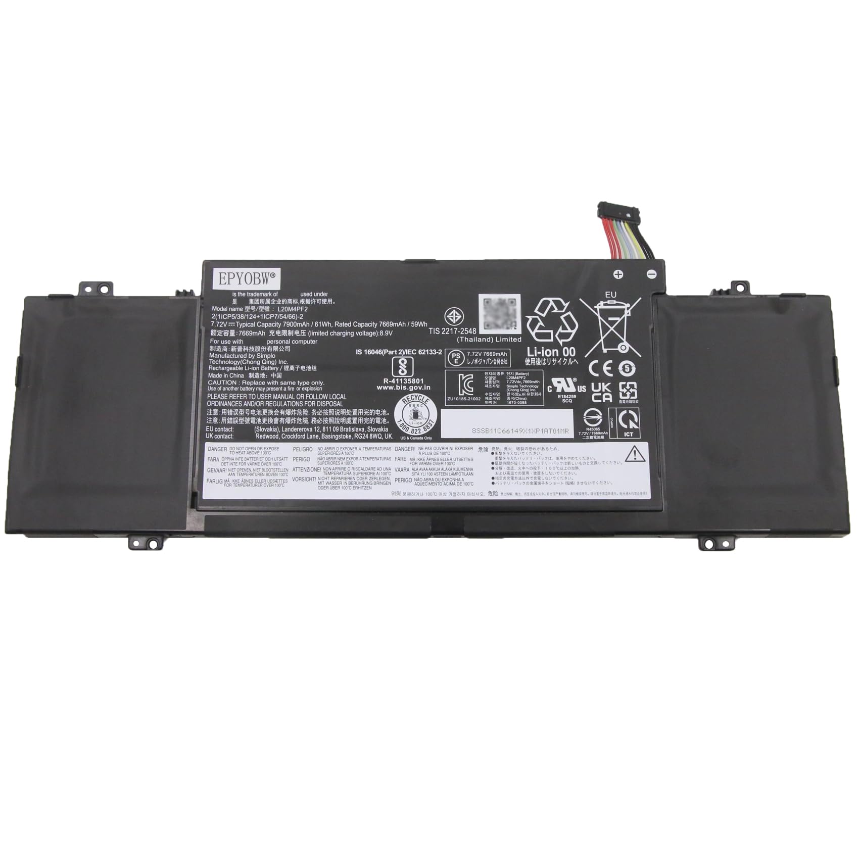 pin laptop Lenovo IdeaPad S340-13IML L18C3PF8 – 3 cell nhập khẩu chất lượng