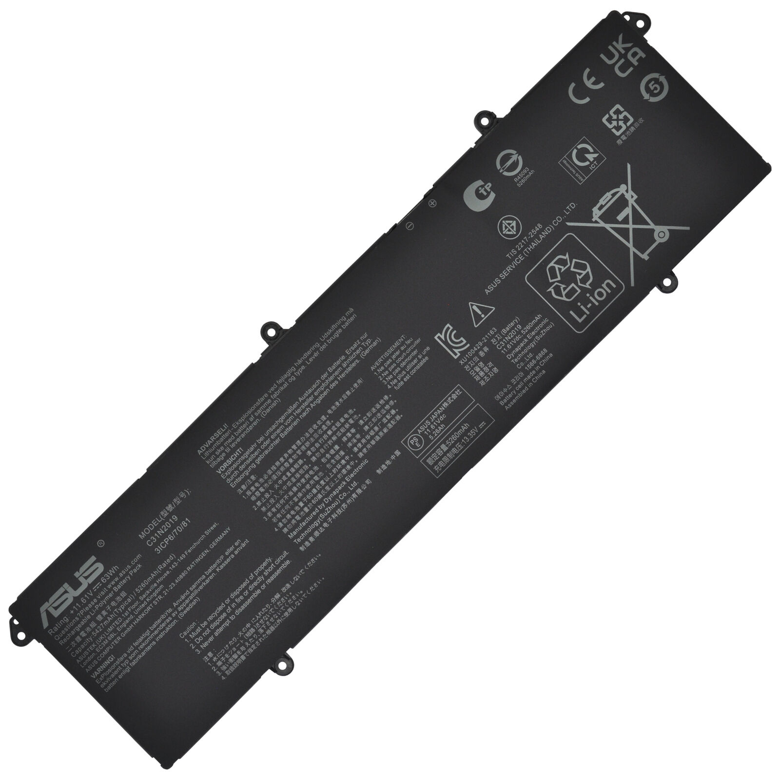 pin laptop ZenBook Flip UX461FA UX461FN UX461UA – C31N1714 (3 cell)