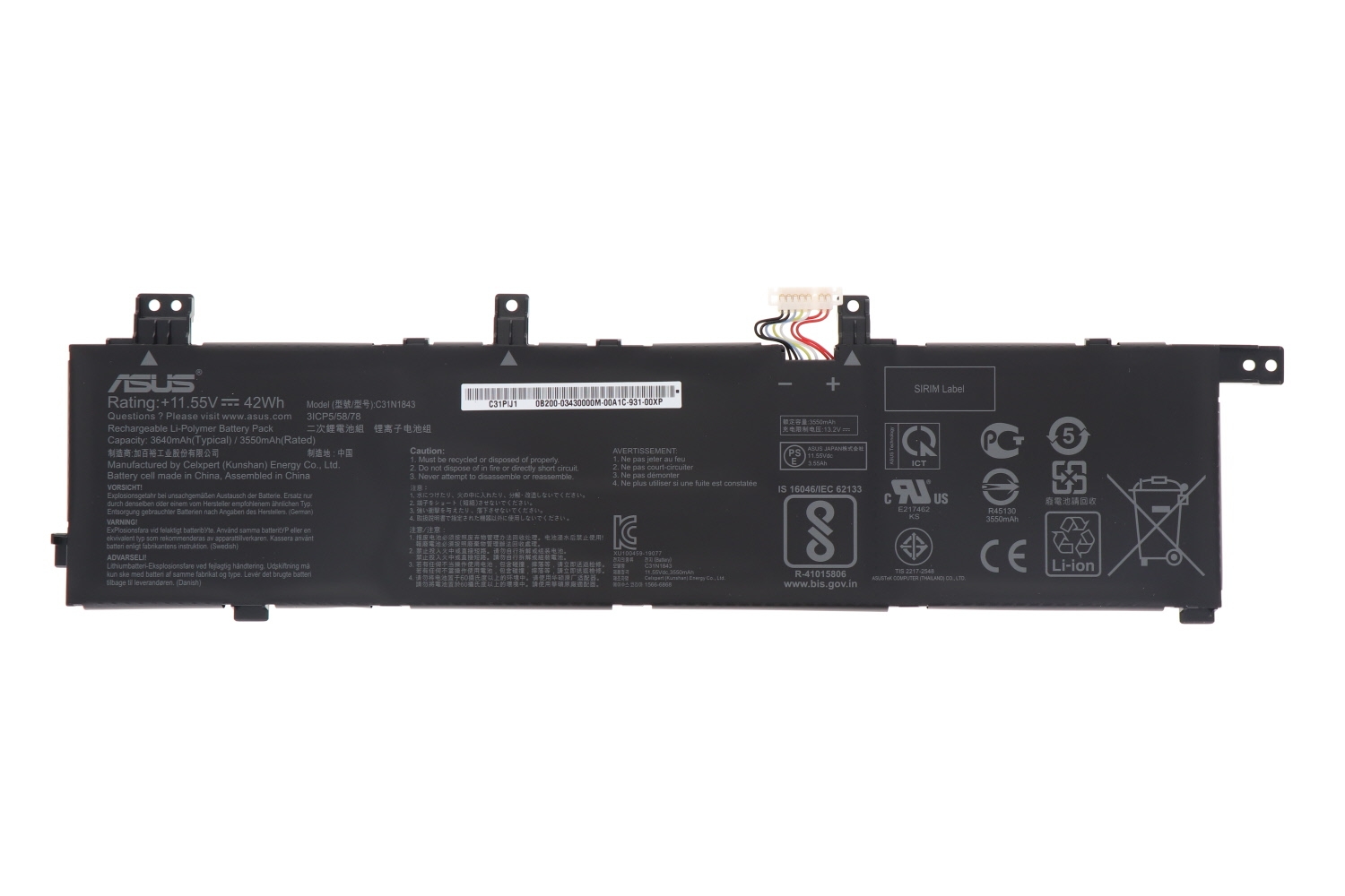 pin laptop Asus ExpertBook B3 Flip B3402 B3402FEA – C31N2005 (3 cell)