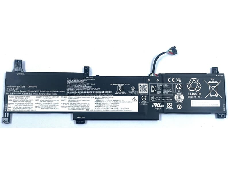 pin laptop Lenovo Ideapad 100‑15IBY – L14C3A01 (3 cell ~24 Wh)