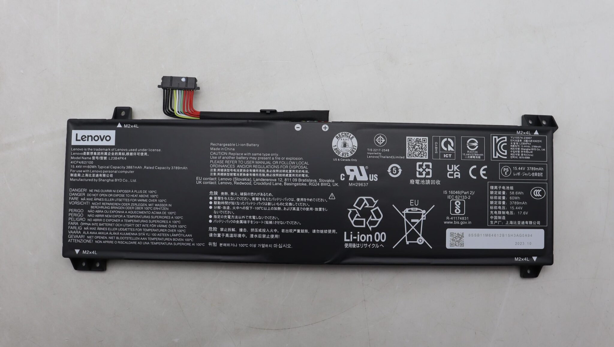 pin laptop Lenovo Legion Slim 5 16APH8 L22C4PC2 – 4 cell nhập khẩu chất lượng