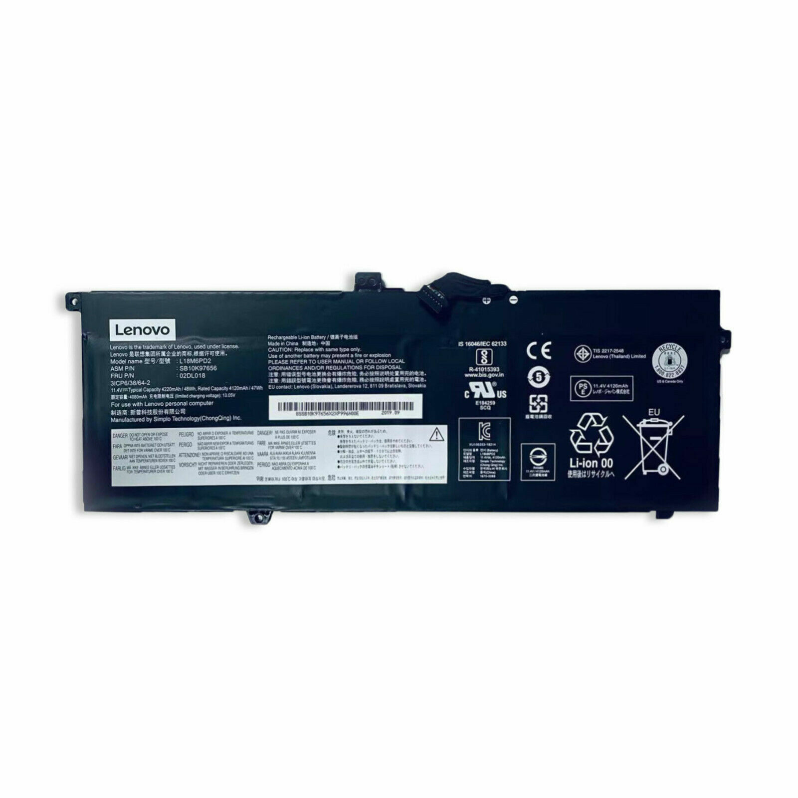 pin laptop Lenovo ThinkPad X1 Nano Gen 1 – L19M3P72 (3 cell)