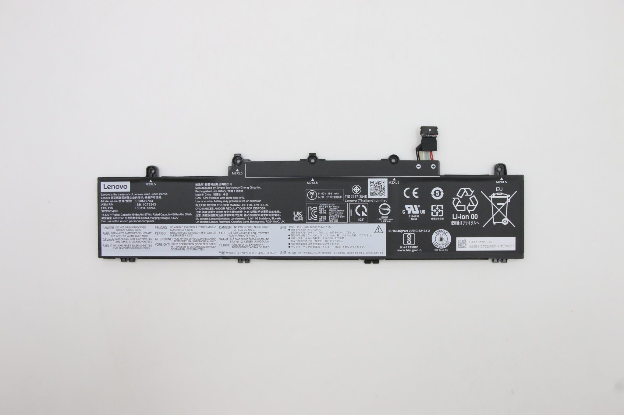 pin laptop Lenovo Legion Slim 5 16APH8 L22C4PC2 – 4 cell nhập khẩu chất lượng