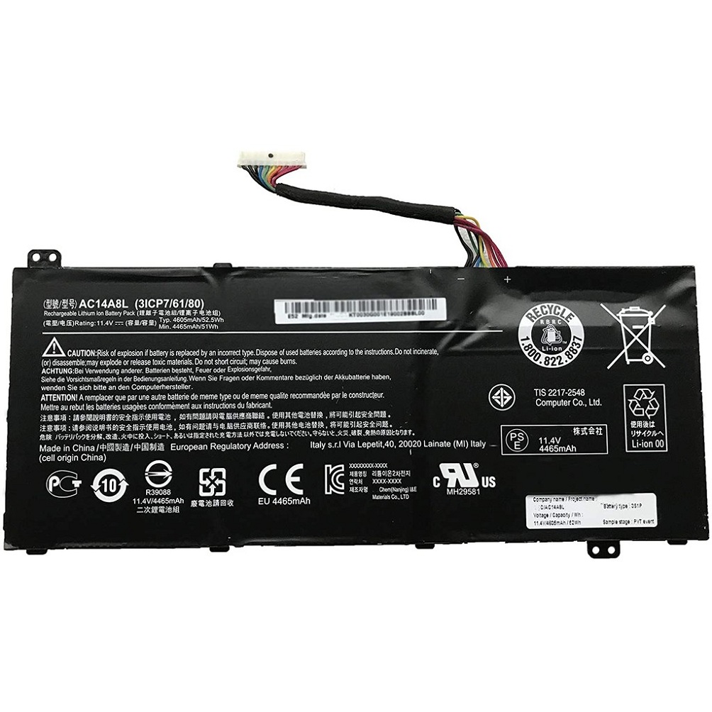 pin laptop Acer Nitro 5 AN515-54 AN515-55 AN515-57 Nitro 7 AN715-51 – AP18E7M (4 cell)