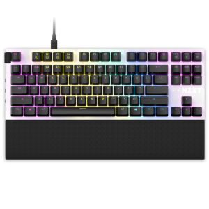 Bàn phím cơ gaming NZXT Function TKL | Có dây, TKL, Linear Switch, RGB, White