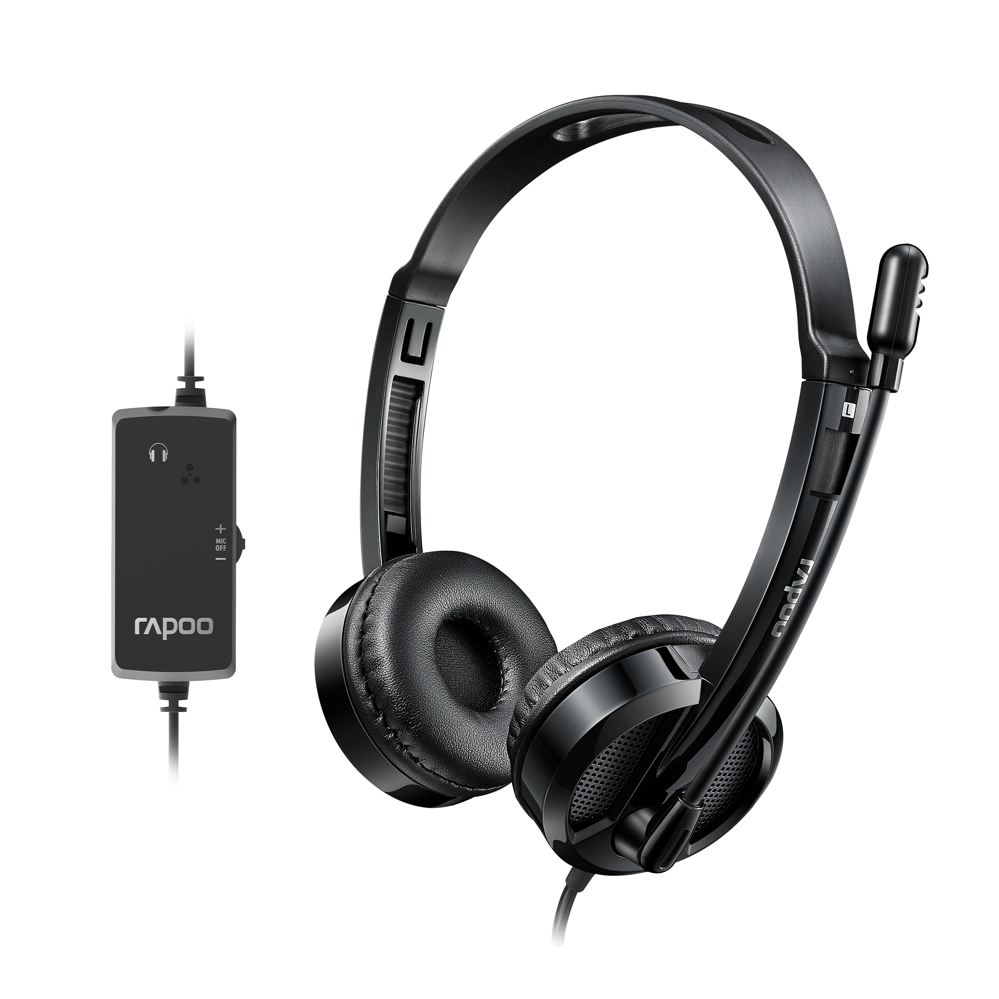 Tai nghe Rapoo H120 Stereo | Có dây, On-ear, Đen - Ảnh 3