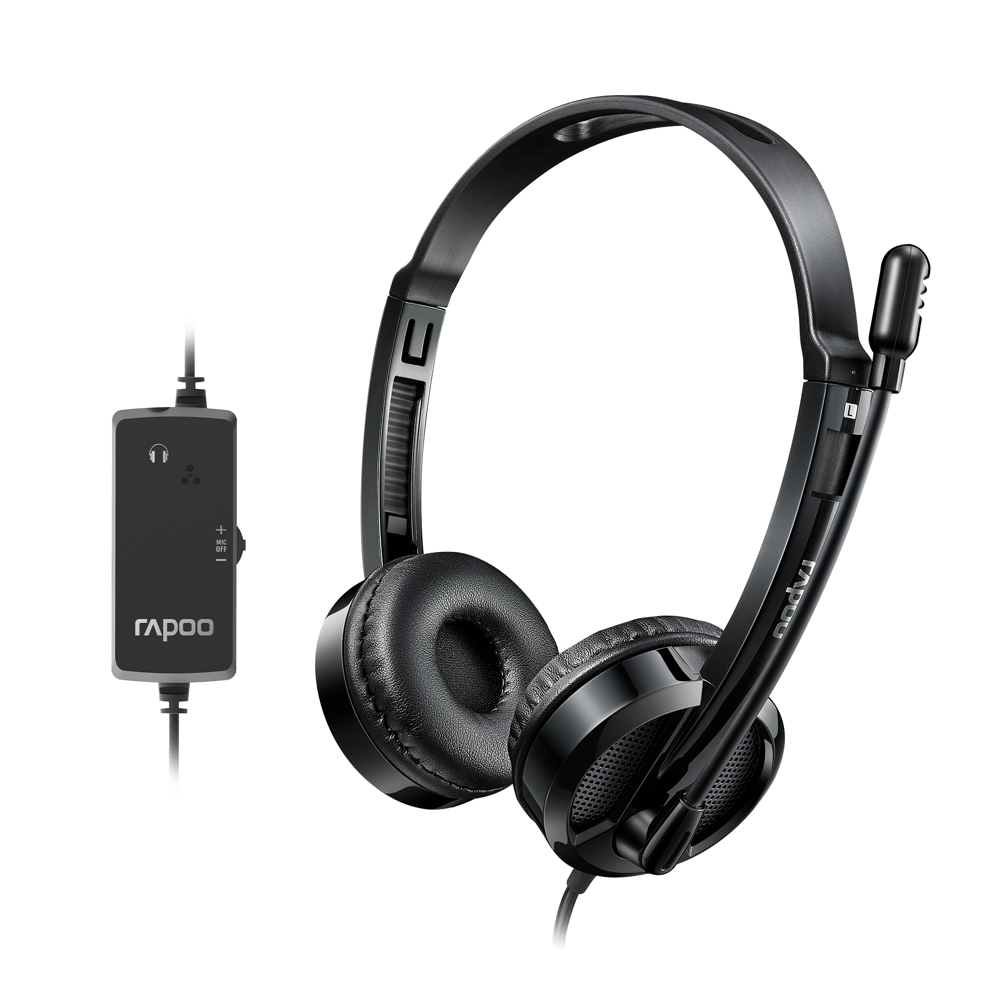 Tai nghe Rapoo H120 Stereo | Có dây, On-ear, Đen
