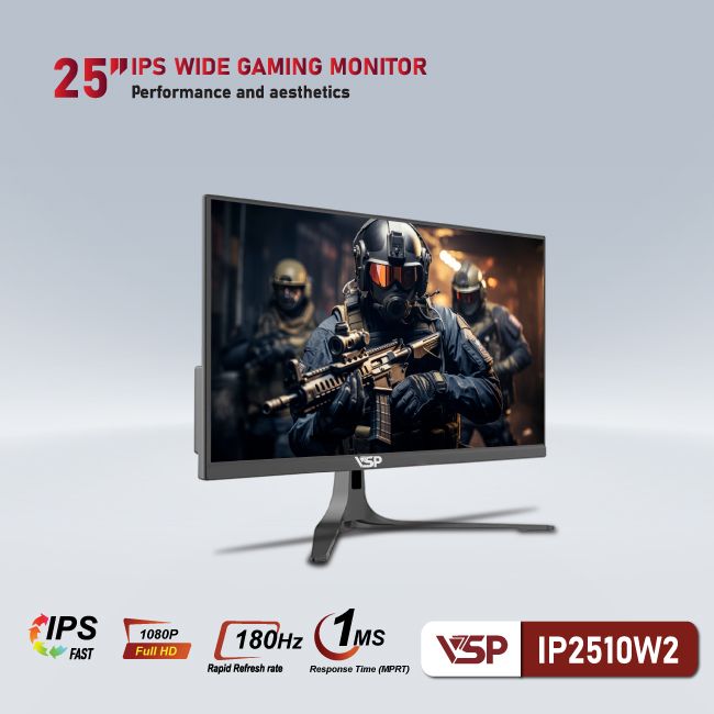 Màn hình Văn phòng VSP IP2510W2 | 25 inch, FHD, 180Hz, Fast IPS - Ảnh 3