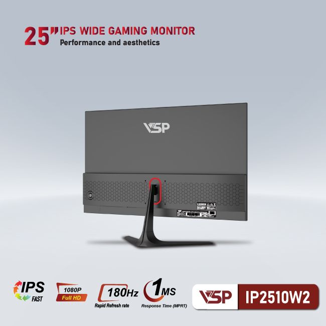Màn hình Văn phòng VSP IP2510W2 | 25 inch, FHD, 180Hz, Fast IPS - Ảnh 4