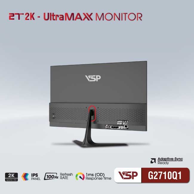 Màn hình Văn phòng VSP G2710Q1 | 27 inch, 2K/QHD, 100Hz, IPS - Ảnh 2