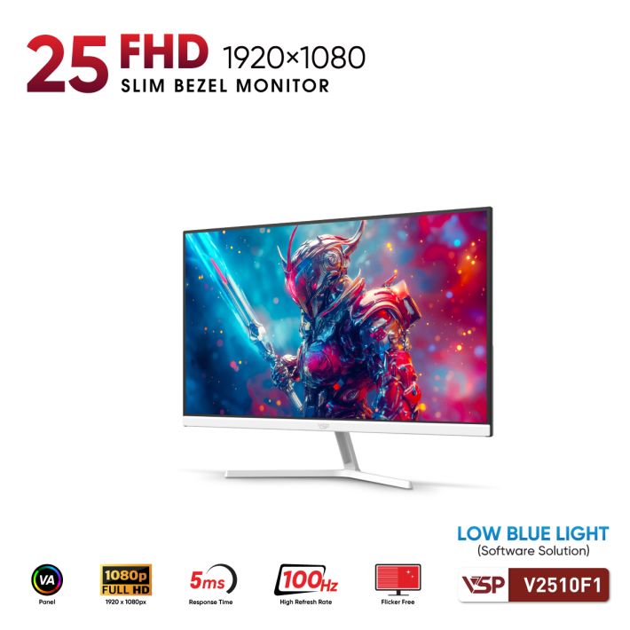 Màn hình Văn phòng VSP V2510F1 White | 25 inch, FHD, 100Hz, VA - Ảnh 3
