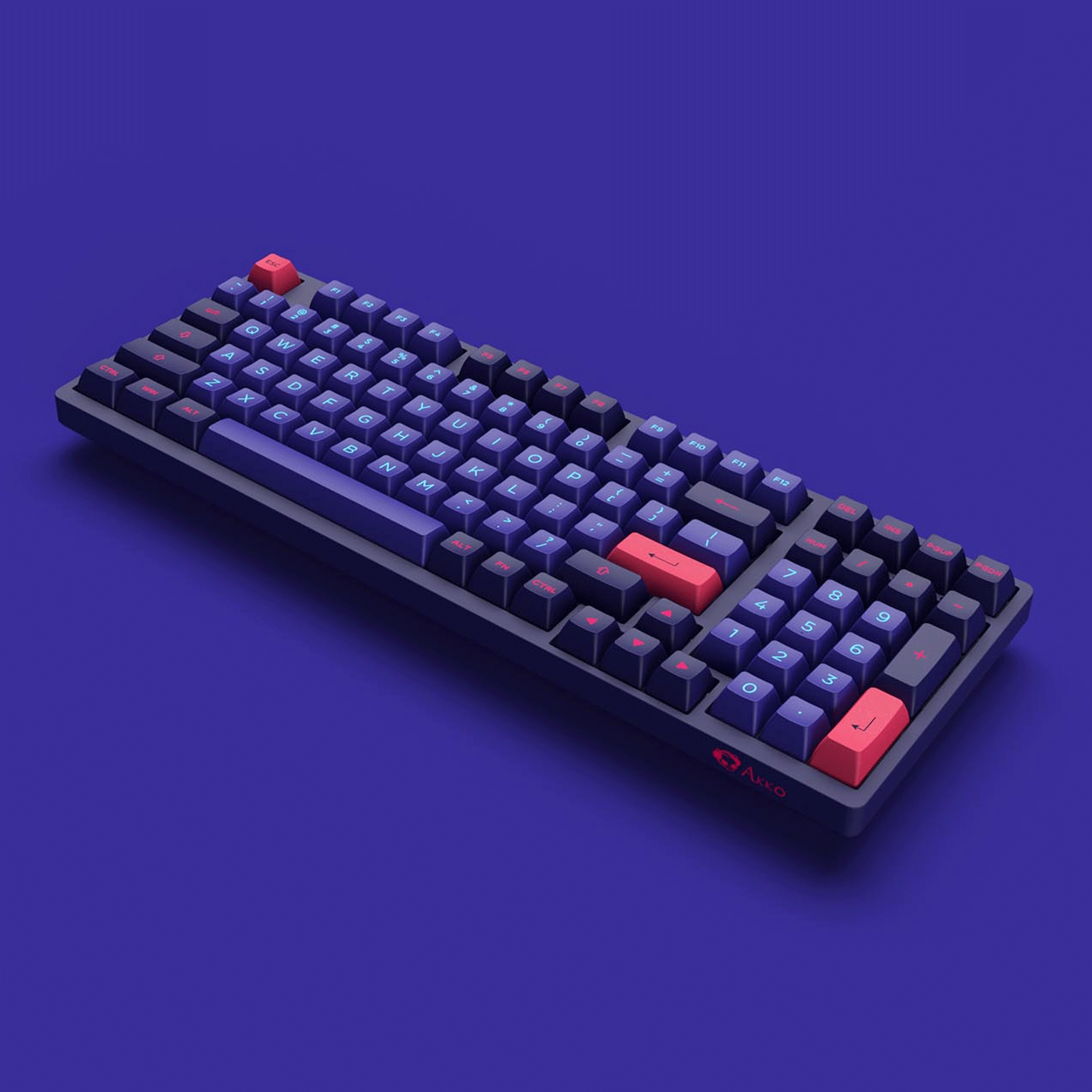 Bàn phím cơ gaming Akko 3098 Neon | Có dây, Fullsize, Linear Switch, RGB, Neon - Ảnh 5