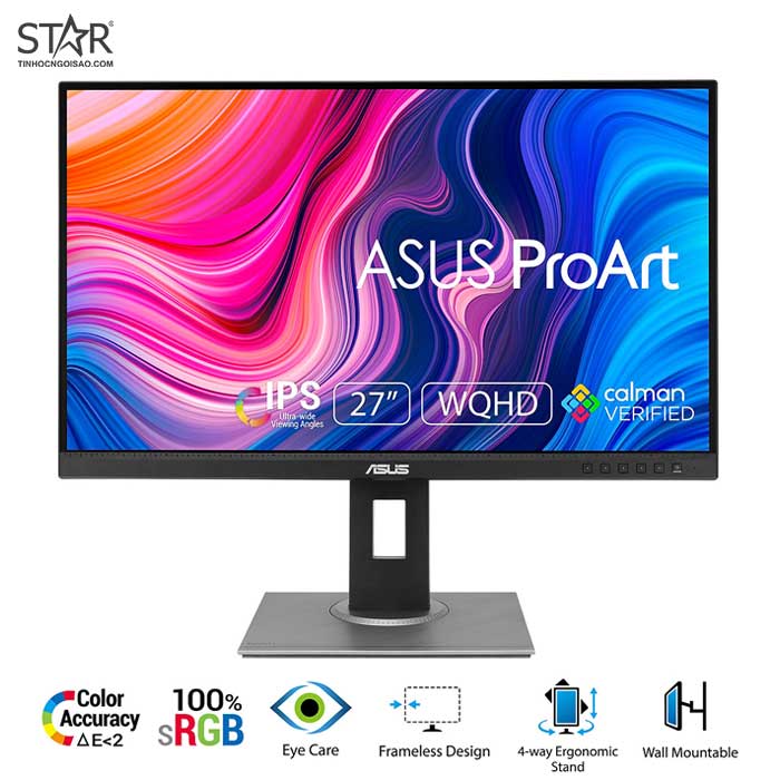Màn hình Đồ họa ASUS ProArt PA278QV | 27 inch, 2K/QHD, 75Hz, IPS, 100% sRGB - Ảnh 2