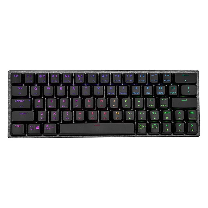 Bàn Phím Cơ Cooler Master SK622 Space Gray | Low Profile, Red Switch, RGB, TKL, Wireless