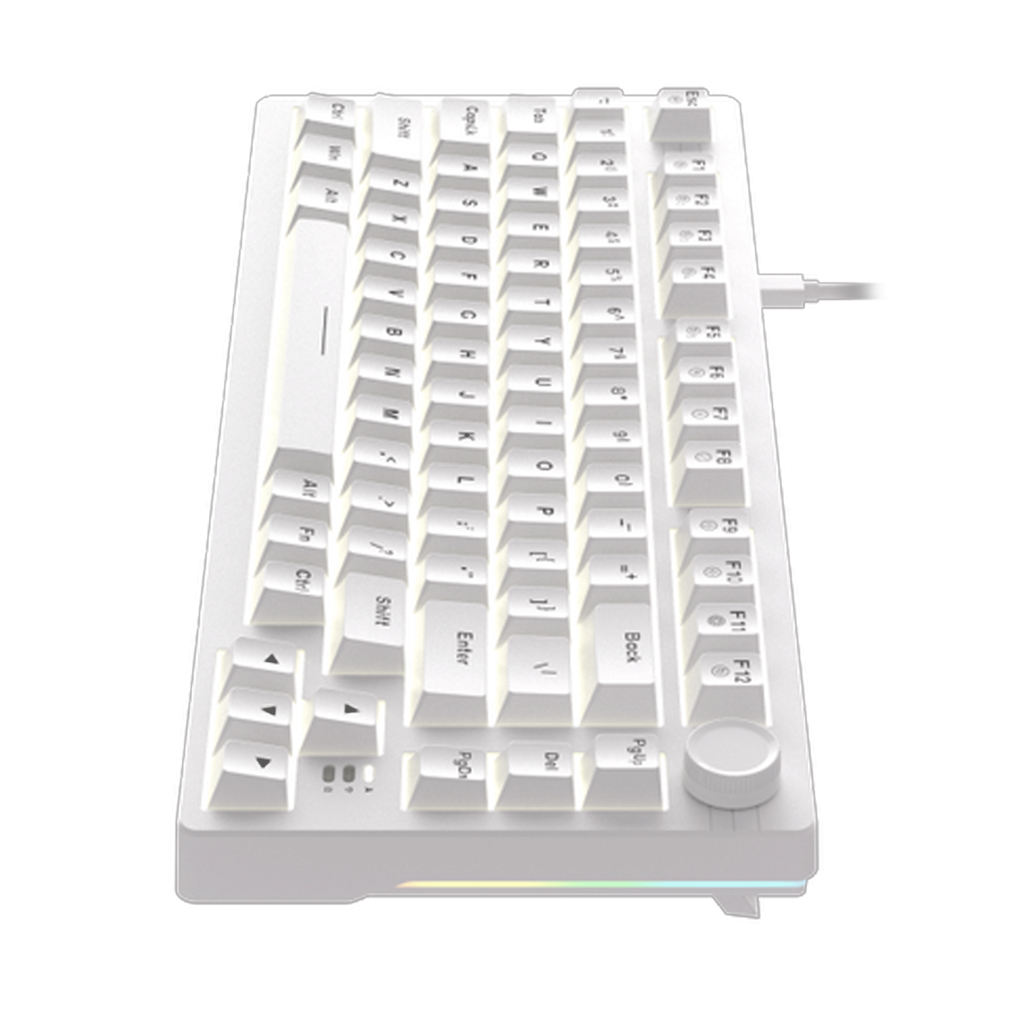 Bàn phím cơ gaming Dareu EK75 Full White | Có dây, TKL, Linear Switch, LED Trắng, White - Ảnh 2