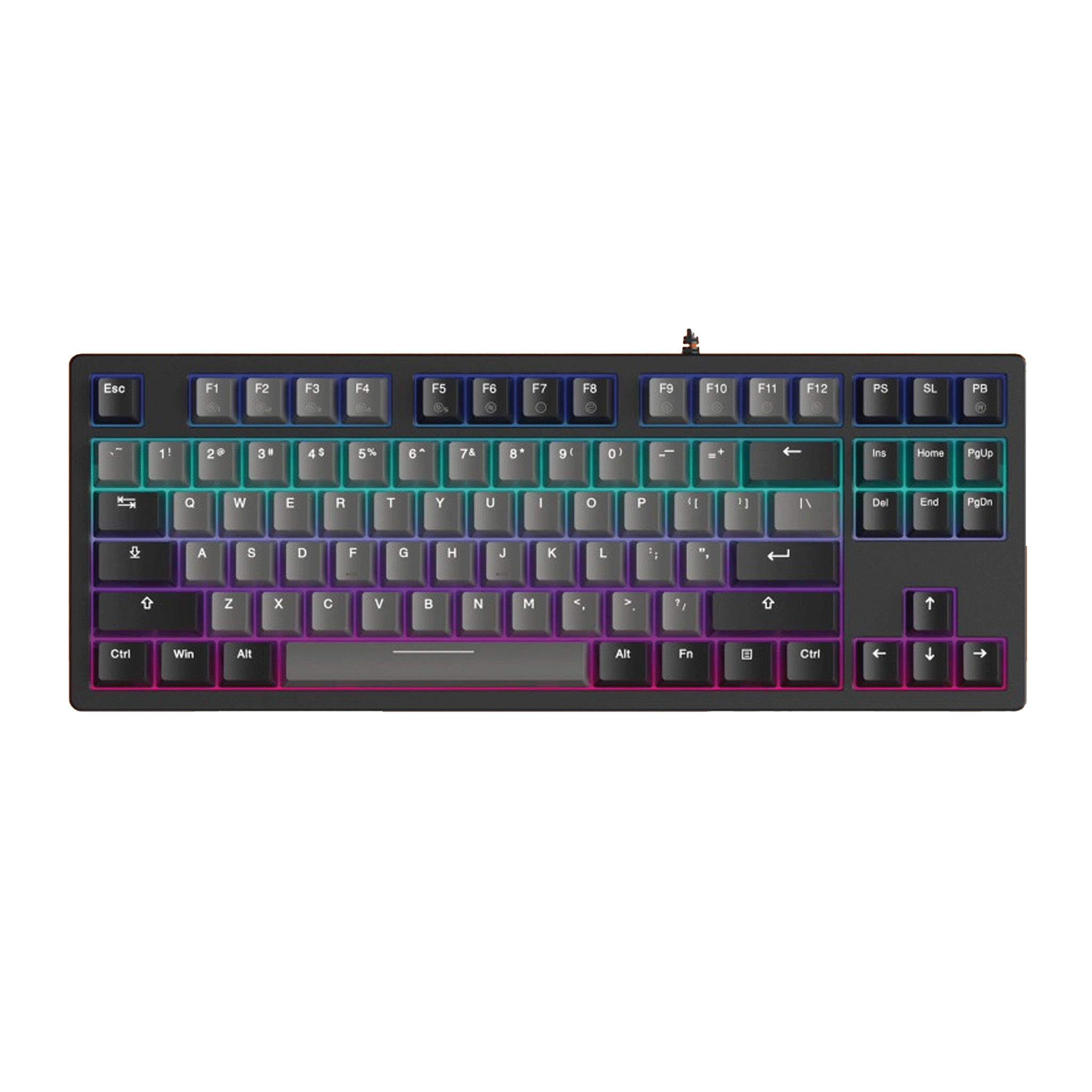 Bàn phím cơ gaming Dareu EK87 V2 | Có dây, TKL, Linear Switch, RGB, Gray/Black