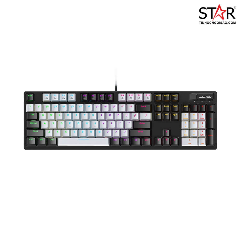 Bàn phím cơ gaming Dareu EK1280X | Có dây, Fullsize, Clicky Switch, RGB, Black/Gray - Ảnh 2