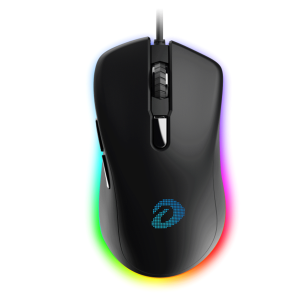 Chuột gaming DareU EM908X | Có dây, 6400 DPI, 88g, RGB, Đen