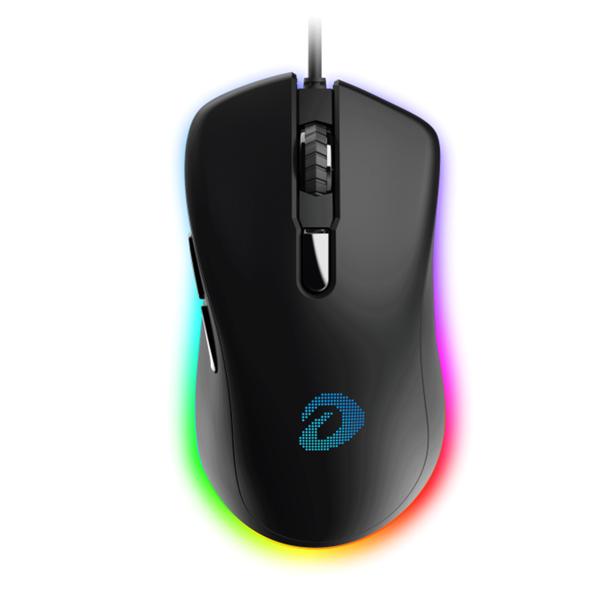 Chuột gaming DareU EM908X | Có dây, 6400 DPI, 88g, RGB, Đen