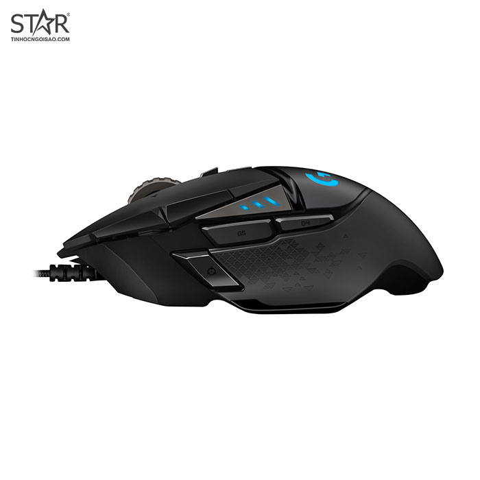 Chuột gaming Logitech G502 HERO | Có dây, 25600 DPI, 121g, RGB, Đen - Ảnh 5