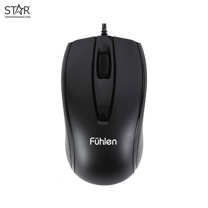 Chuột văn phòng Fuhlen L102 | Có dây, 1200 DPI, 85g, Đen - Ảnh 2