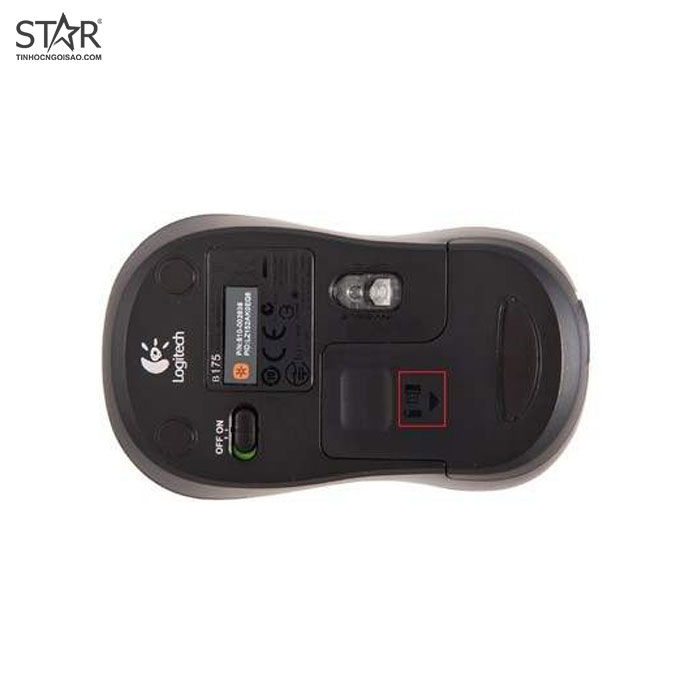 Chuột văn phòng Logitech B175 | Wireless 2.4Ghz, 1000 DPI, 90g, Đen - Ảnh 4