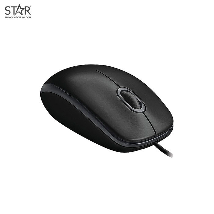 Chuột văn phòng Logitech B100 | Có dây, 800 DPI, 80g, Đen - Ảnh 4