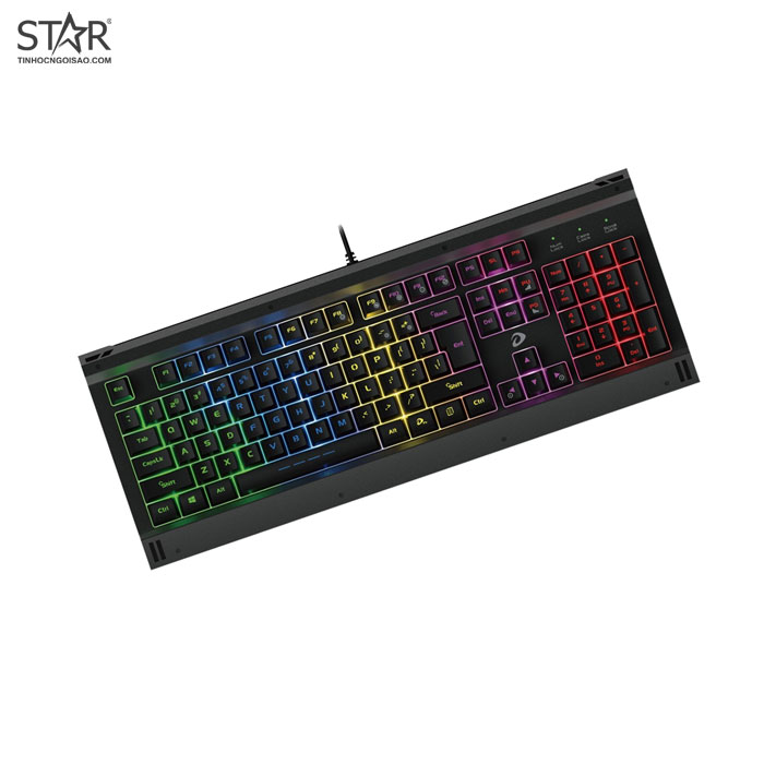 Bàn Phím Dare-U LK145 Màu Đen (TK547U08601G) | Có dây, Fullsize, RGB Rainbow, Black - Ảnh 2