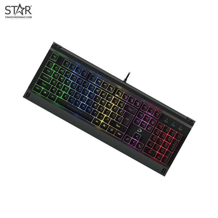 Bàn Phím Dare-U LK145 Màu Đen (TK547U08601G) | Có dây, Fullsize, RGB Rainbow, Black - Ảnh 3