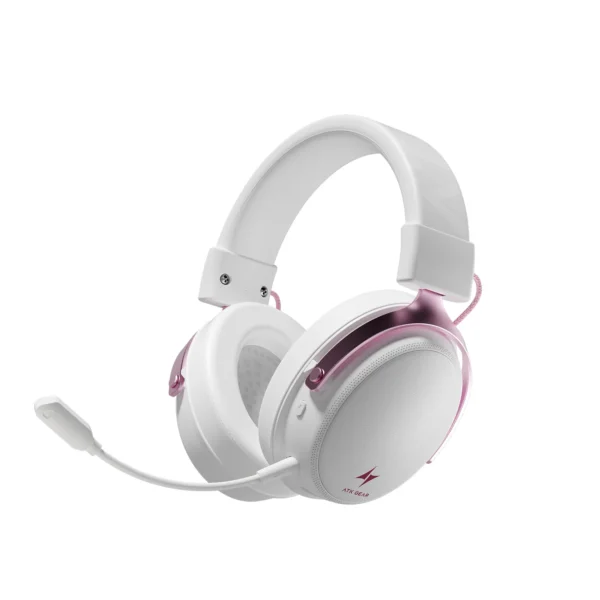 Tai Nghe Gaming Không Dây ATK Neptune N9 Ultra | 4 Mode, White Pink