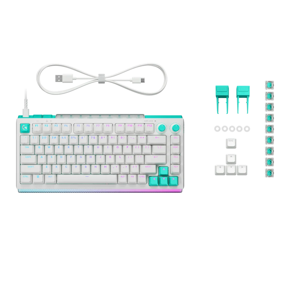 Bàn phím cơ Gaming Logitech G512 X 75 TMR White Tactile Switch (920-013962) | Analog, LIGHTSYNC RGB, 8K Hz - Ảnh 3