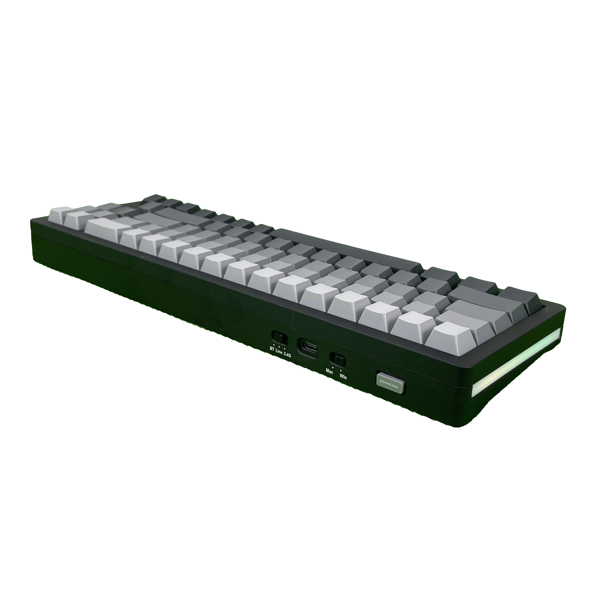 Bàn phím cơ gaming XinMeng M71 | 3 Mode, TKL, Linear Switch, RGB, Black, Vỏ nhôm, Hot swap - Ảnh 4