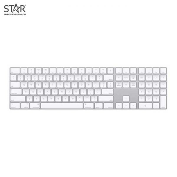 Bàn phím giả cơ văn phòng Apple Magic Keyboard | Bluetooth, Fullsize, Silver - Ảnh 2