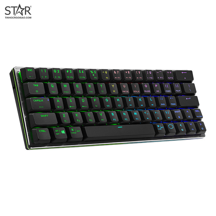 Bàn Phím Cơ Cooler Master SK622 Space Gray | Low Profile, Red Switch, RGB, TKL, Wireless - Ảnh 3