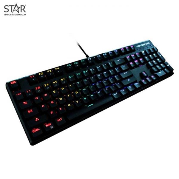 Bàn phím cơ gaming Motospeed WS1 | Có dây, Fullsize, Optical Switch, RGB Rainbow, Black - Ảnh 2