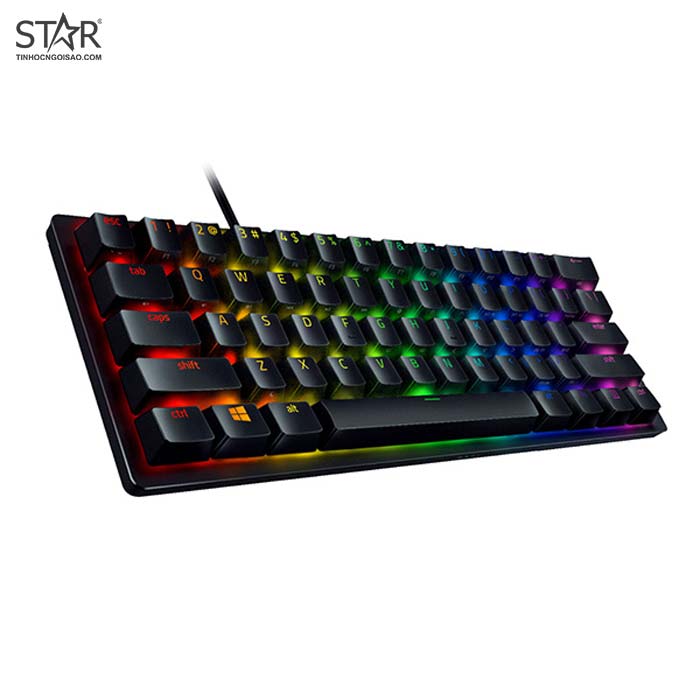 Bàn phím cơ gaming Razer Huntsman Mini | Có dây, Mini, Clicky Switch, RGB, Black, Rapid Trigger - Ảnh 5