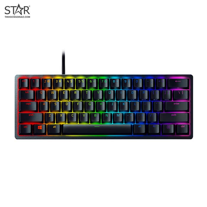 Bàn phím cơ gaming Razer Huntsman Mini | Có dây, Mini, Clicky Switch, RGB, Black, Rapid Trigger - Ảnh 2