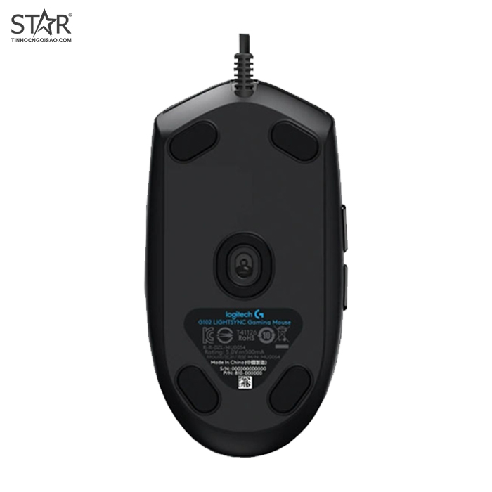Chuột gaming Logitech G102 Gen II Lightsync | Có dây, 8000 DPI, 85g, RGB, Đen - Ảnh 4