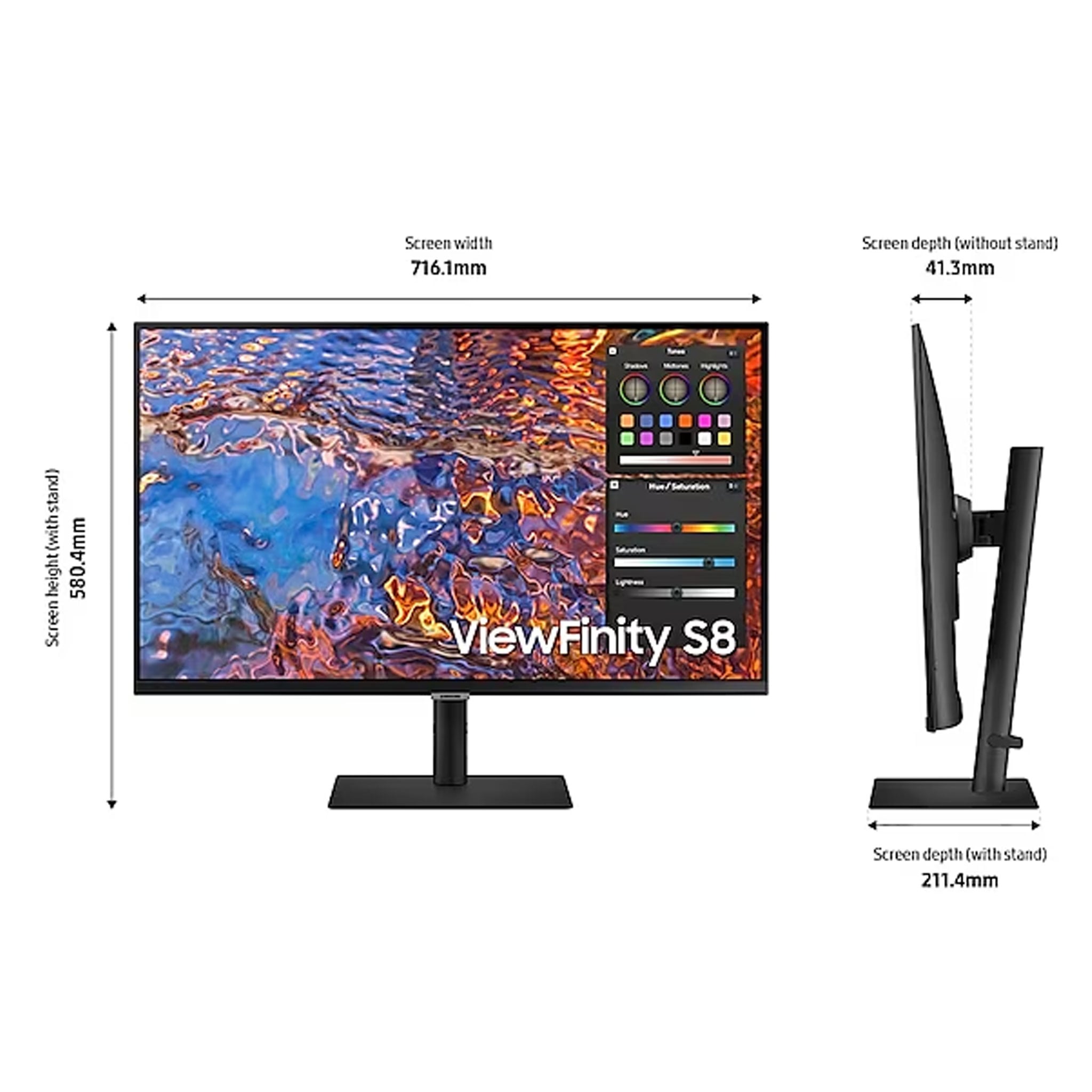 Màn hình Văn phòng Samsung LS32B800PXEXXV | 32 inch, 4K/UHD, 60Hz, IPS - Ảnh 3