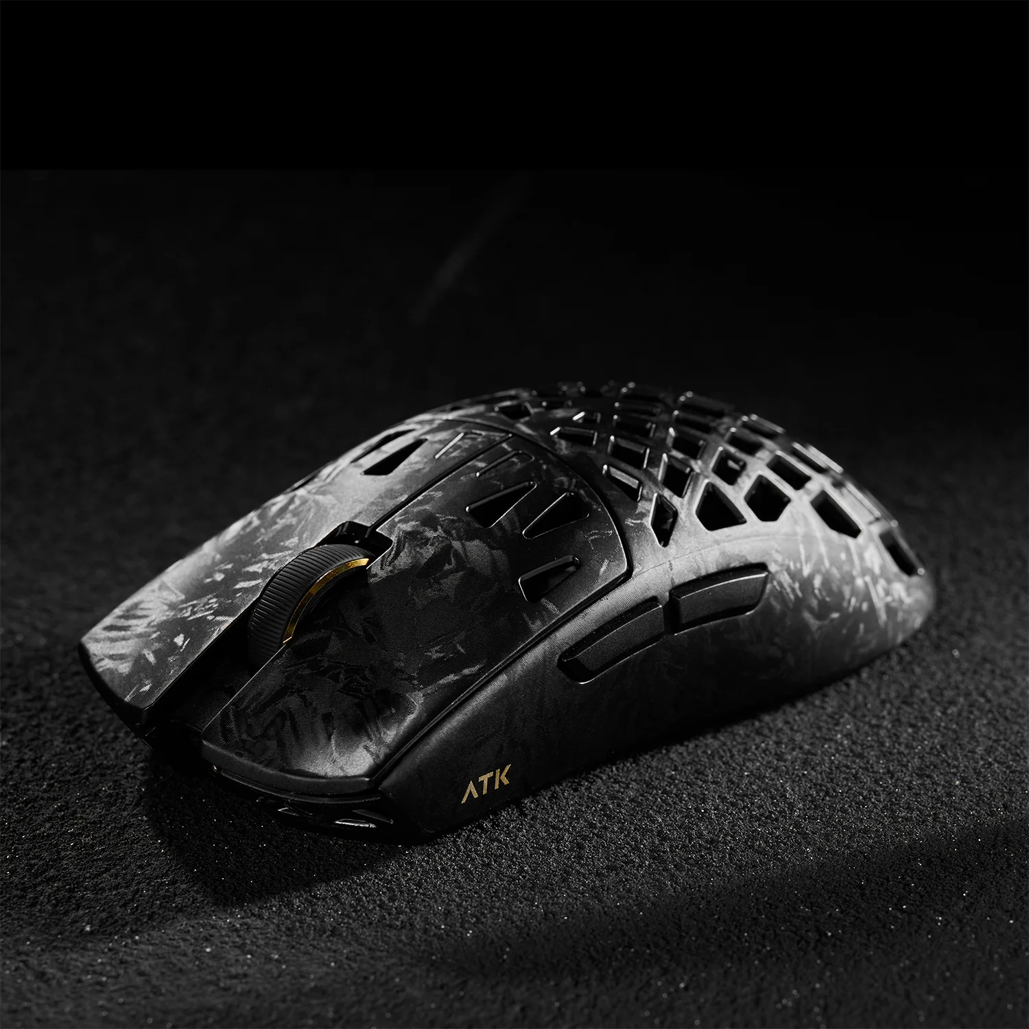Chuột Gaming Không Dây ATK Blazing Sky Ghost Extreme Hollow Carbon Fiber | 2 Mode, Đen - Ảnh 5