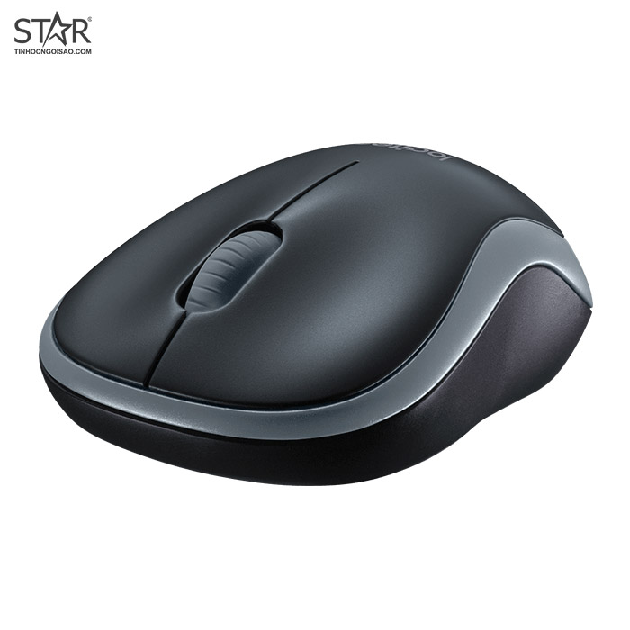 Chuột văn phòng Logitech M185 Optical | Wireless 2.4Ghz, 1000 DPI, 75g, Xám - Ảnh 4