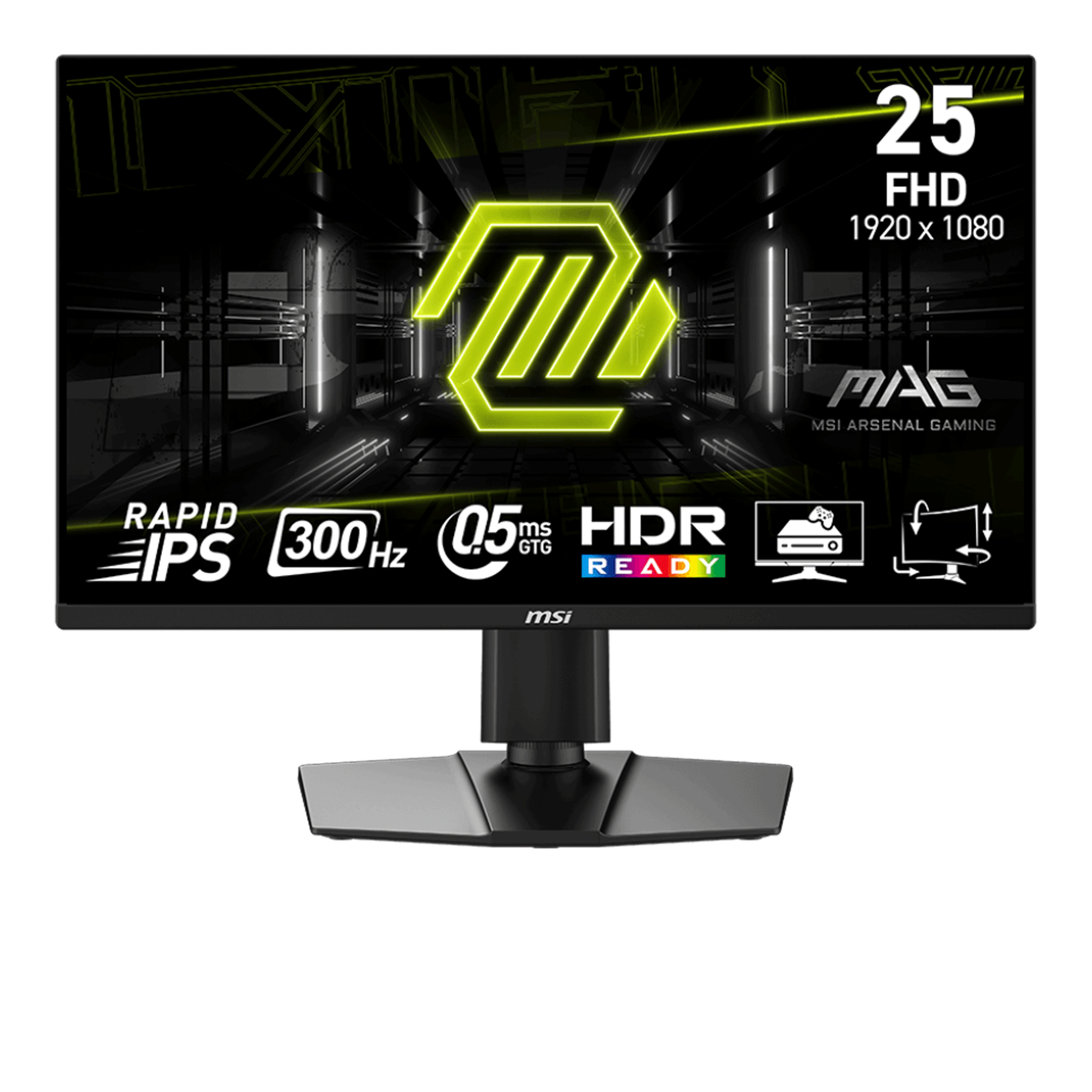 Màn hình Gaming MSI MAG 255PXF | 25 inch, FHD, 300Hz, IPS, Chân CTH