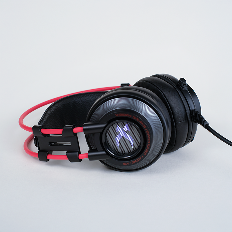 Tai nghe Gaming Xiberia K9 | Có dây, Over-ear, LED, Đen - Đỏ - Ảnh 5