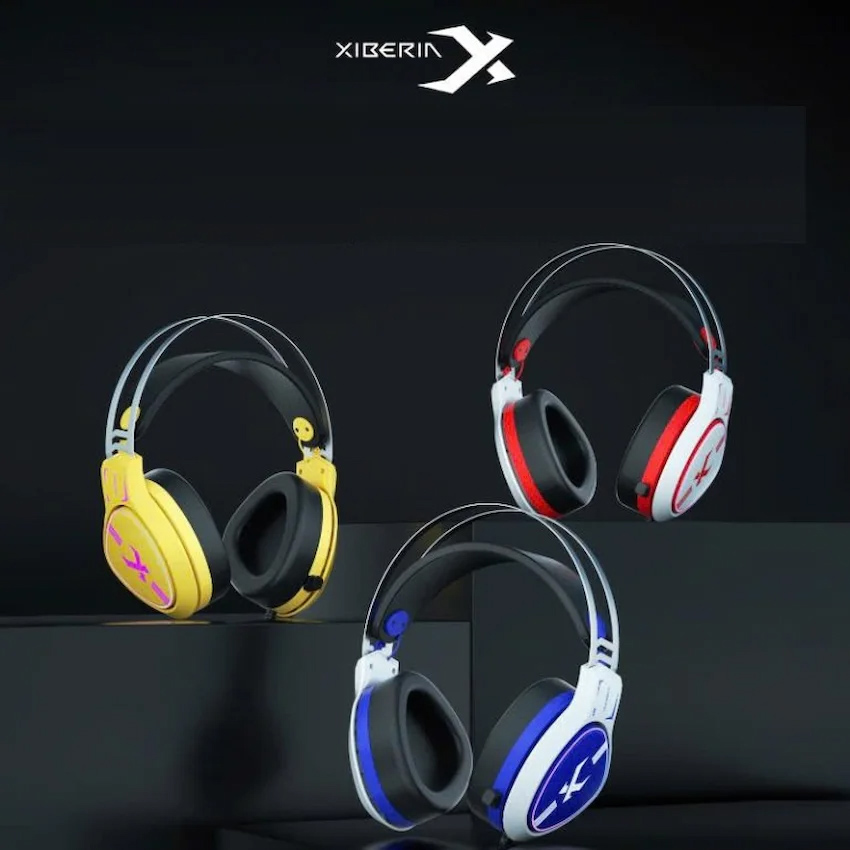 Tai nghe Gaming Xiberia V30 | Có dây (USB), Overear, RGB, Vàng - Ảnh 2