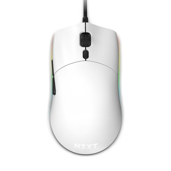 Chuột gaming NZXT Lift | Có dây, 16000 DPI, 67g, RGB, Trắng