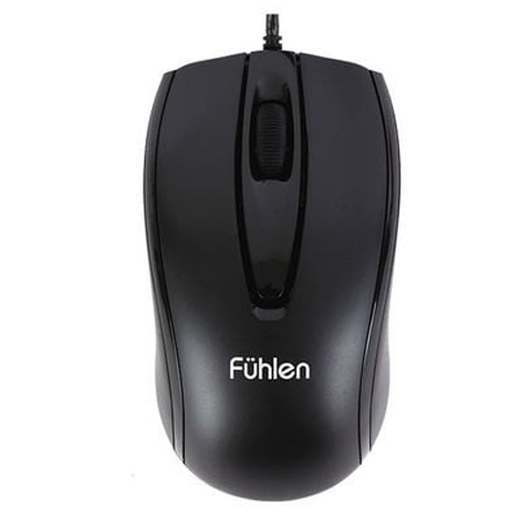 Chuột văn phòng Fuhlen L102 | Có dây, 1200 DPI, 85g, Đen