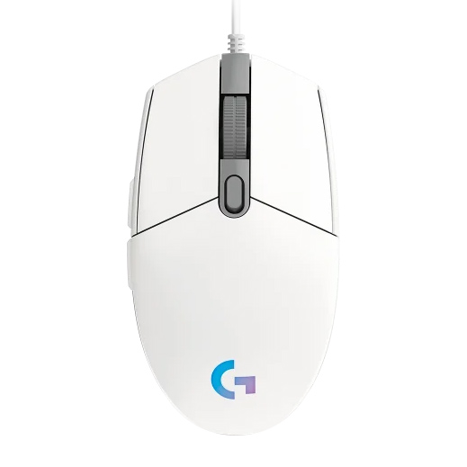 Chuột gaming Logitech G102 Gen II Lightsync | Có dây, 8000 DPI, 85g, RGB, Trắng