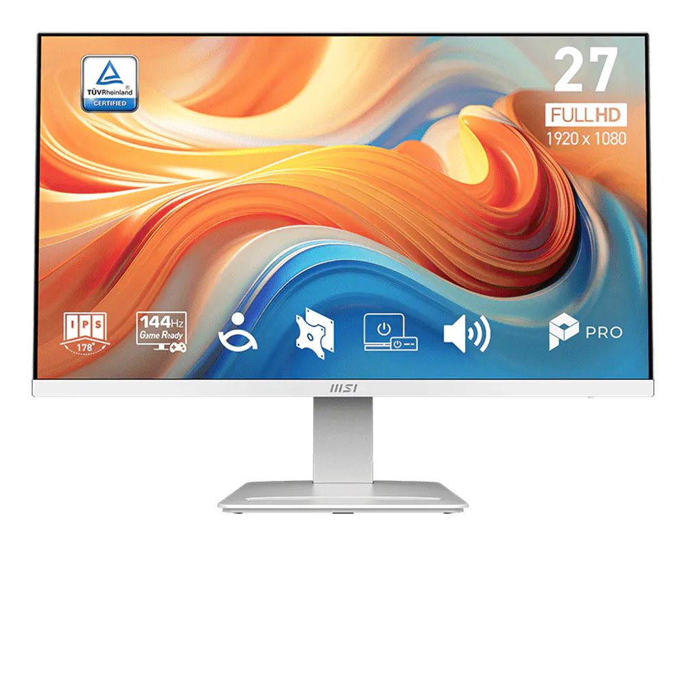 Màn hình Văn phòng MSI PRO MP273W E14A | 27 inch, FHD, 144Hz, IPS, Trắng
