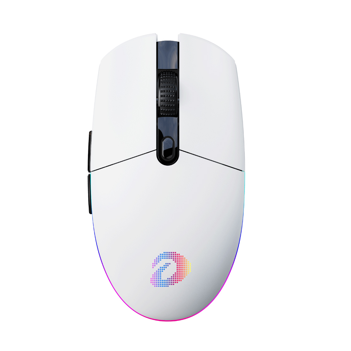 Chuột gaming DareU EM911T | 3 mode, 8000 DPI, 72g, Trắng